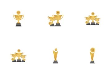 Gold Trophy Icon Pack