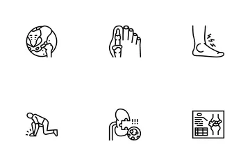 Gout Health Disease Icon Pack