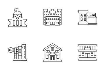 Government Buildings Icon Pack