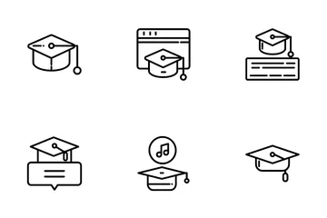 Graduation Hat Icon Pack