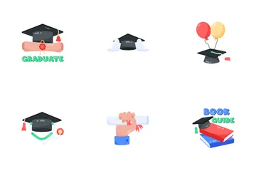 Graduation Stickers Icon Pack