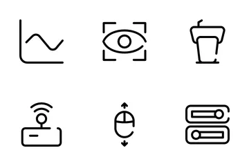 Gráfico de linhas - anel e outros Icon Pack