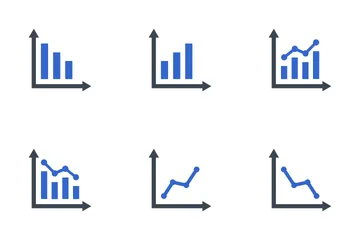 Gráfico de negócios Pacote de Ícones