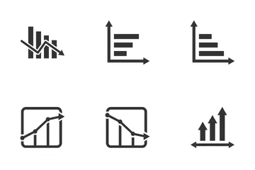 Gráfico de negocios Paquete de Iconos