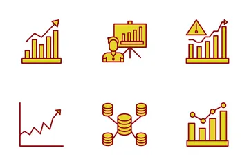 Gráfico de negócios Icon Pack