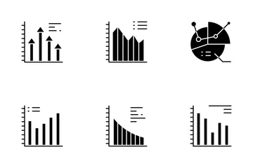 Gráfico e diagrama de negócios Pacote de Ícones