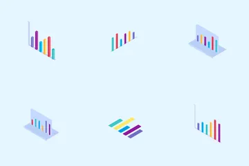 Gráfico Isométrico Pacote de Ícones