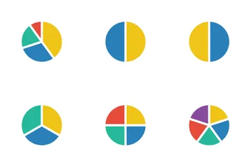 Gráfico de setores Pacote de Ícones