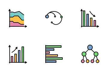 Gráficos e diagramas Pacote de Ícones