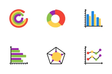 Gráficos e diagramas Pacote de Ícones