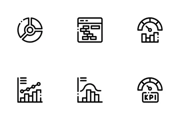 Graph und Diagramm Symbolpack