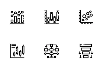 Graph und Diagramm Symbolpack