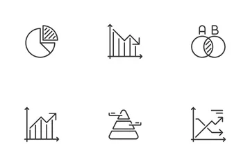 Graph und Diagramm Symbolpack