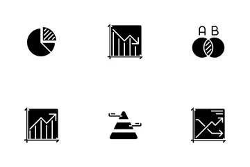 Graph und Diagramm Symbolpack