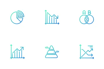 Graph und Diagramm Symbolpack