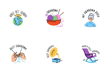 Grandparents Day Icon Pack