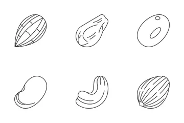 Grãos e Cereais Pacote de Ícones