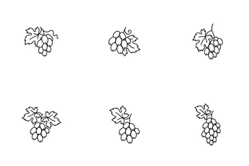 Grapes Vine Icon Pack