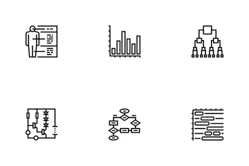 Graph For Analyzing And Research Icon Pack