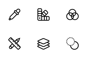 Graphic Design And Development Icon Pack