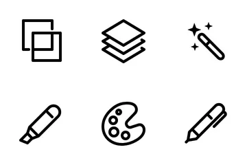 Graphic Design Tools 2 Icon Pack