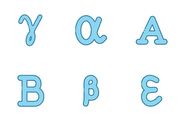 Greek Alphabet Icon Pack