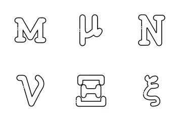Greek Alphabet Icon Pack