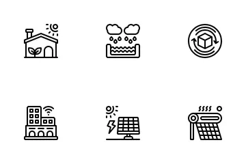 Green Buildings & Architecture Icon Pack
