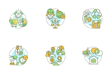 Green Business Model Icon Pack