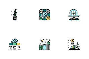 Green Economy Industry Icon Pack