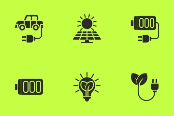 Green Energy (glyph) Icon Pack