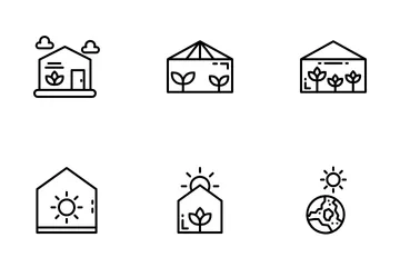 Green House Icon Pack