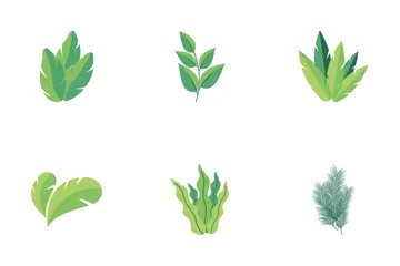 Green Leaf Icon Pack