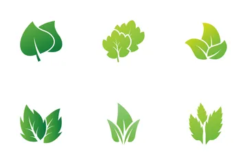 Green Leaf Eco Design Icon Pack