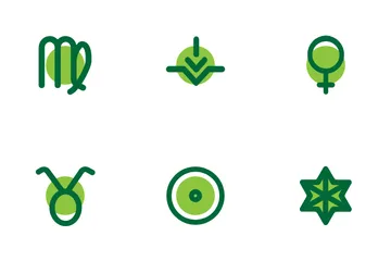 Green Zodiac Icon Pack