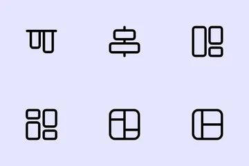 Grid & Alignment Icon Pack