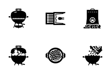 Grill & BBQ (glyph) Icon Pack