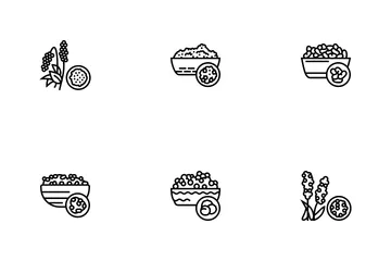 Groats Natural Food Icon Pack