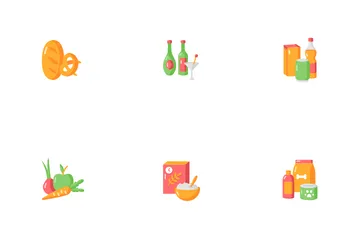 Groceries Category Icon Pack
