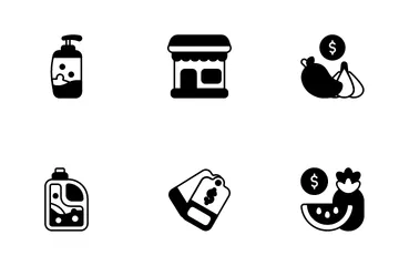 Groceries Store Icon Pack