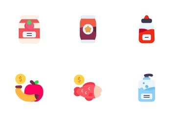 Groceries Store Icon Pack