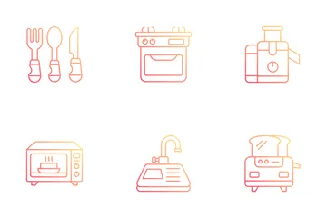 Grocery And Crockery Icon Pack