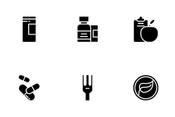 Grocery And Vegetable Icon Pack