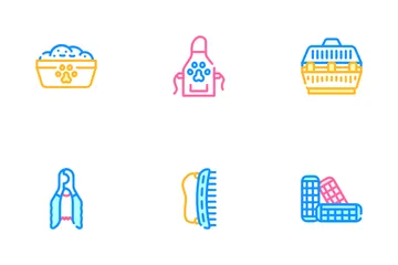 Groomer Pet Service Icon Pack