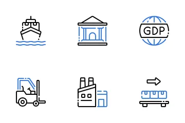 Gross Domestic Product Icon Pack