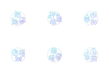 Gross Domestic Product Icon Pack