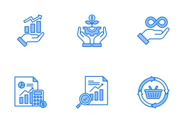 Gross Domestic Product Icon Pack