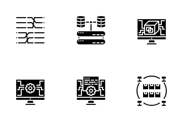 Große Daten Symbolpack