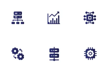 Große Daten Symbolpack