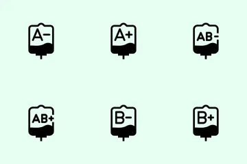 Groupes sanguins Pack d'Icônes